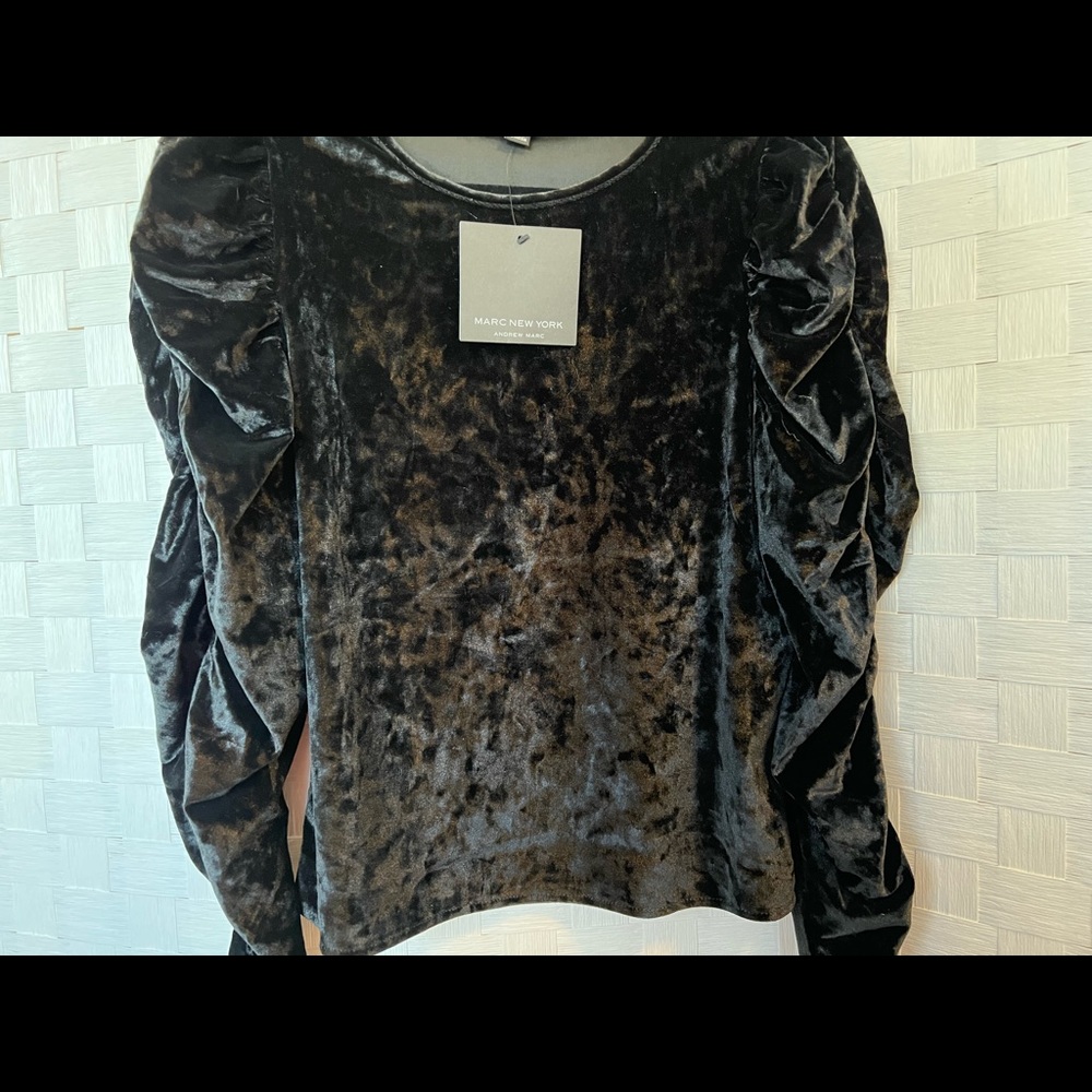 NWT Marc New York Black Blouse